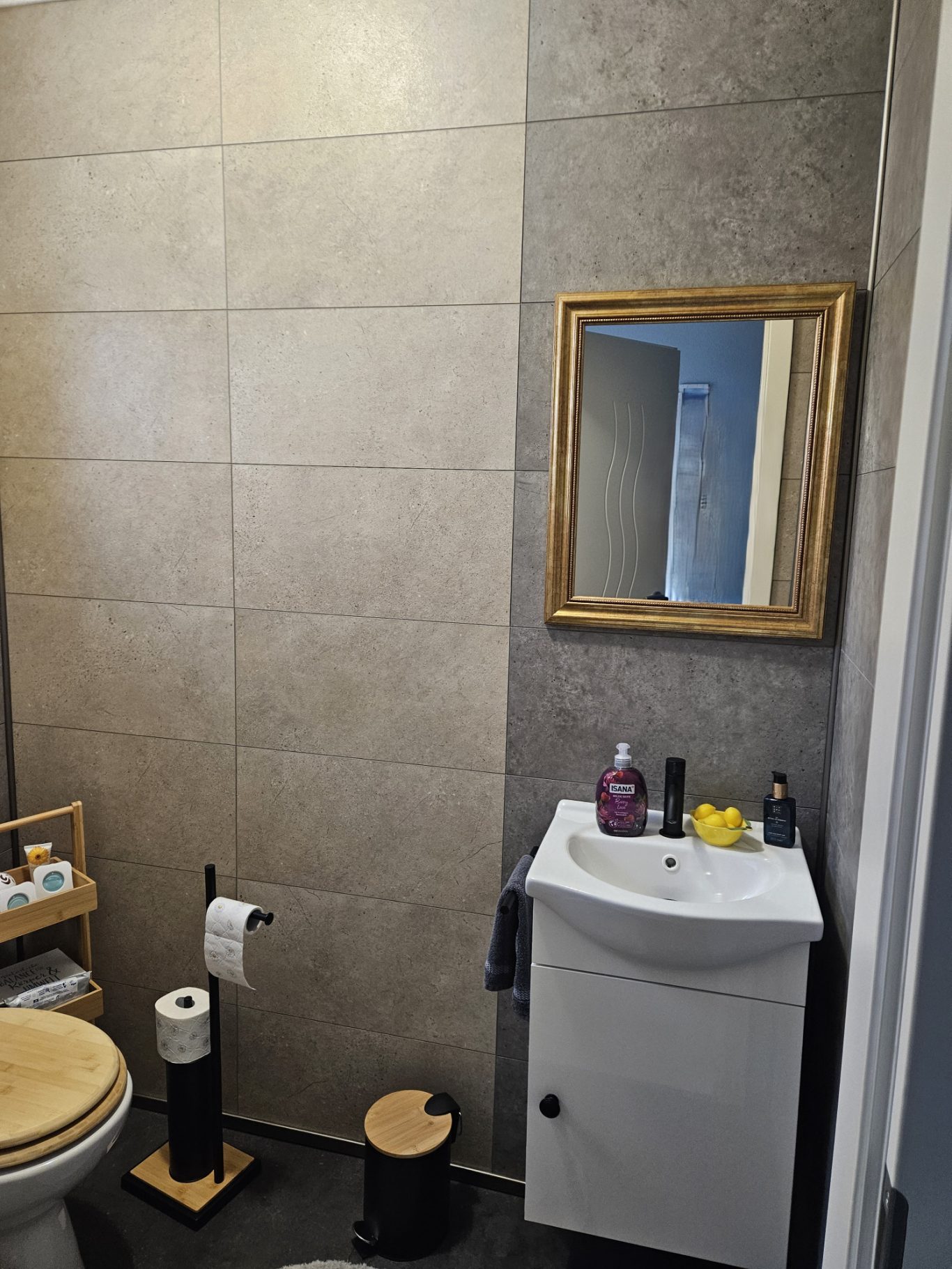 Gäste WC mit Wandpaneele verkleidet Dienstleistungen Imperial